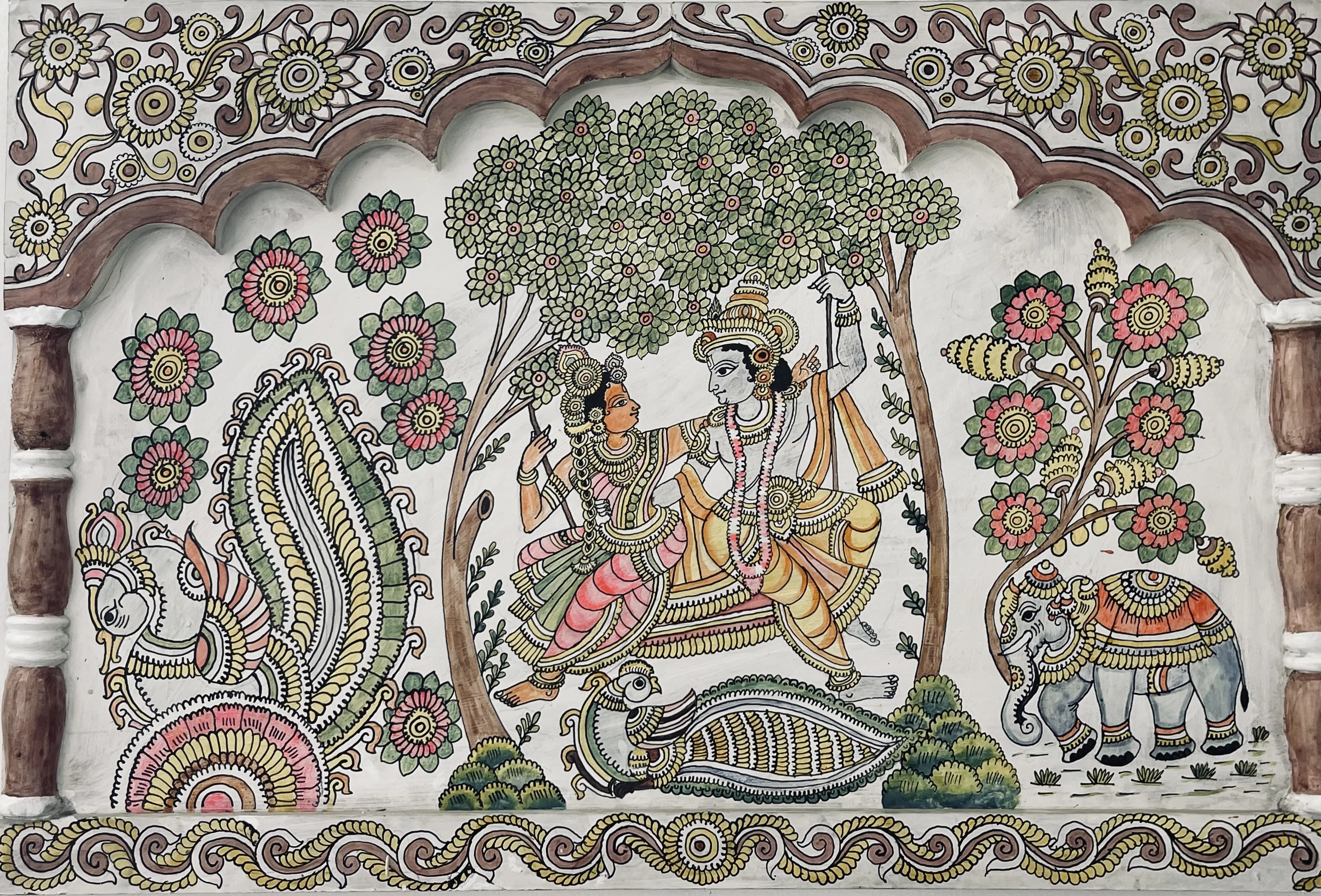 Madhubani Radha Krishna