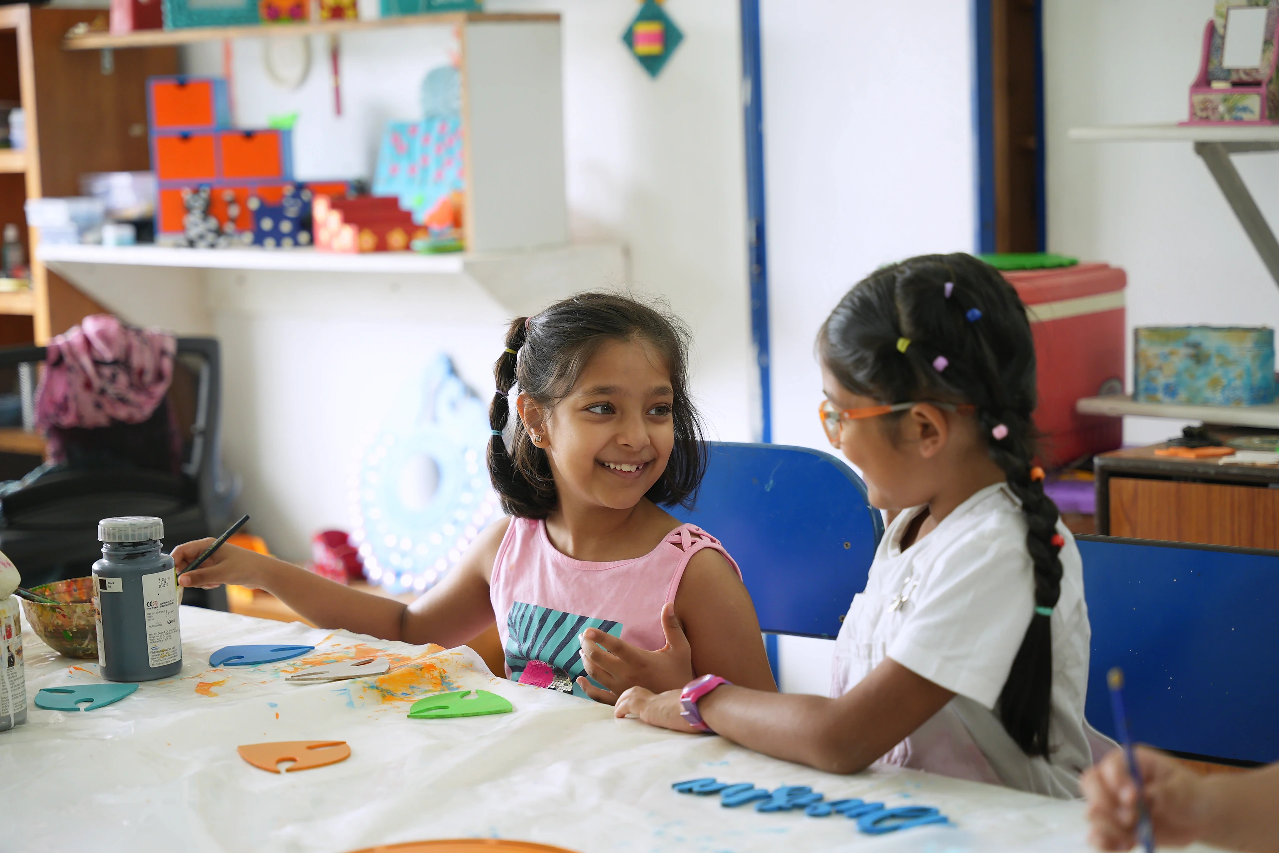 Art & Craft class at B.P. Jain Skill Development Center