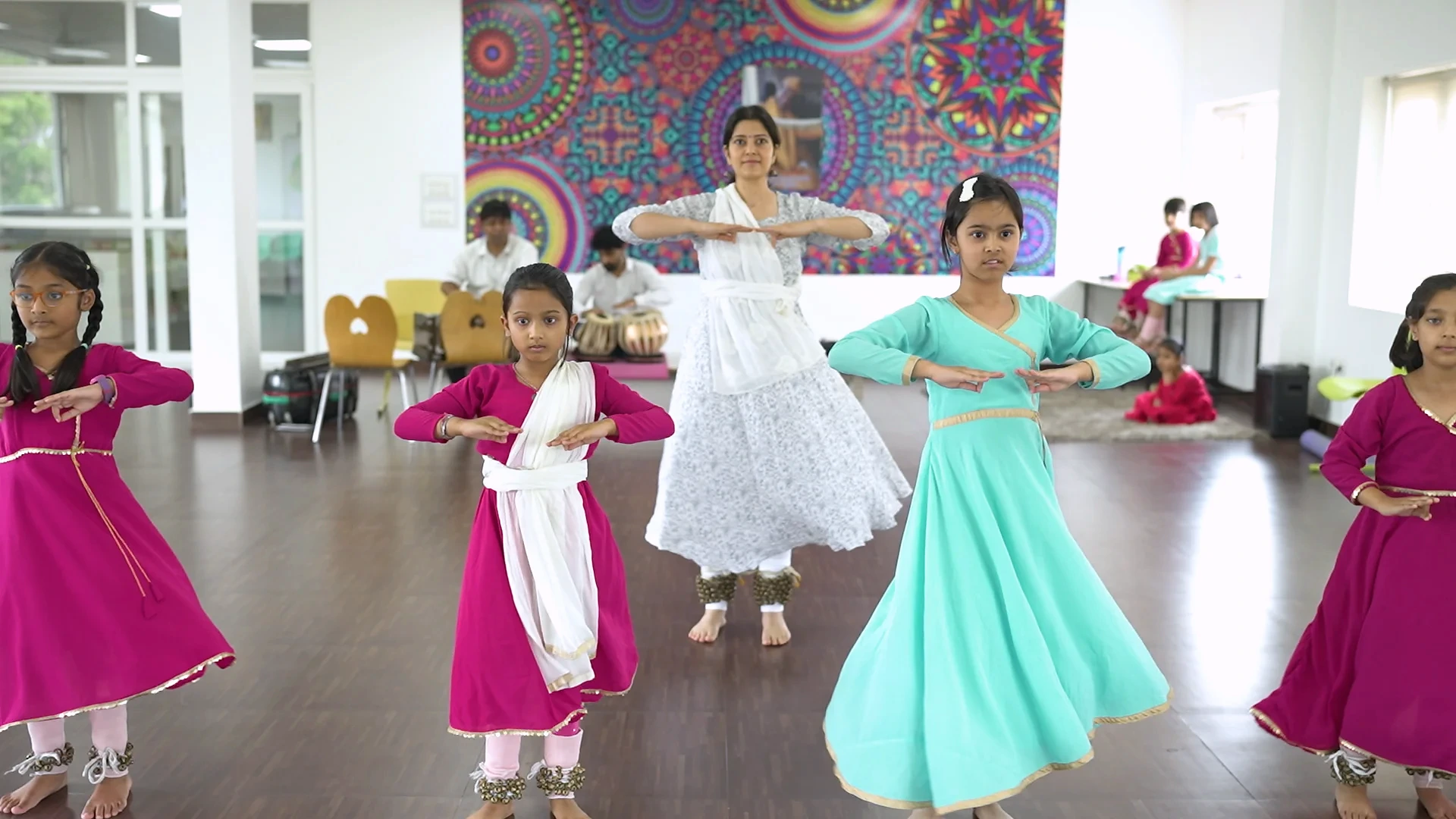 Kathak class at B.P. Jain Skill Development Center