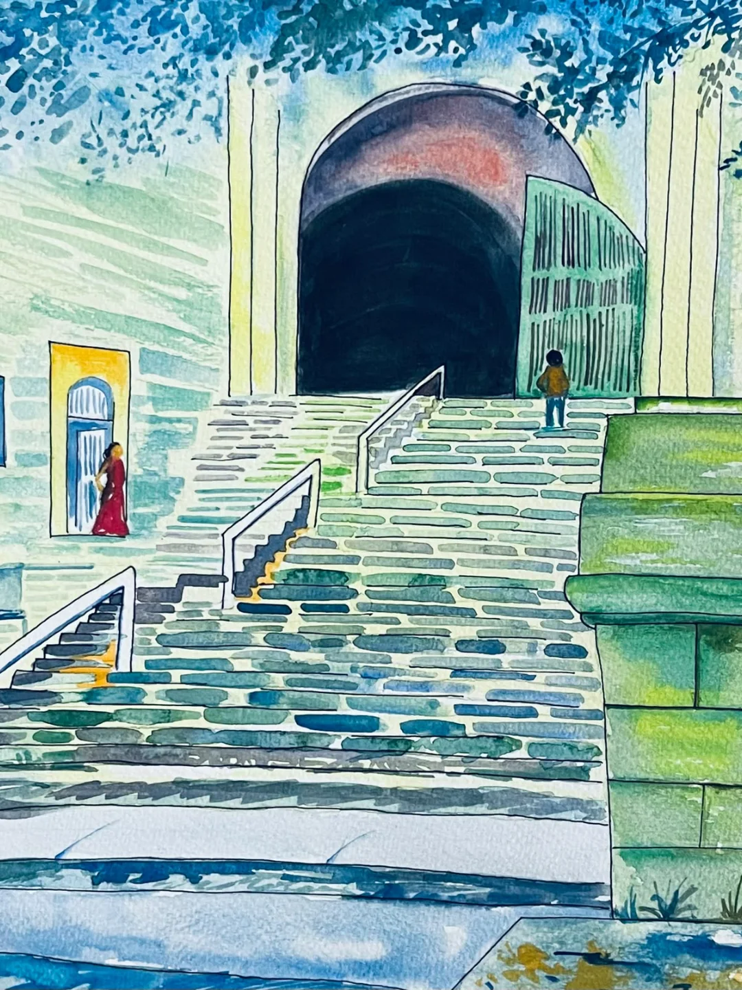 Watercolour course example