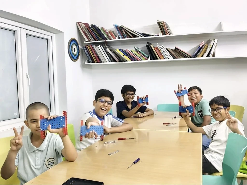 Robotics class at B.P. Jain Skill Development Center