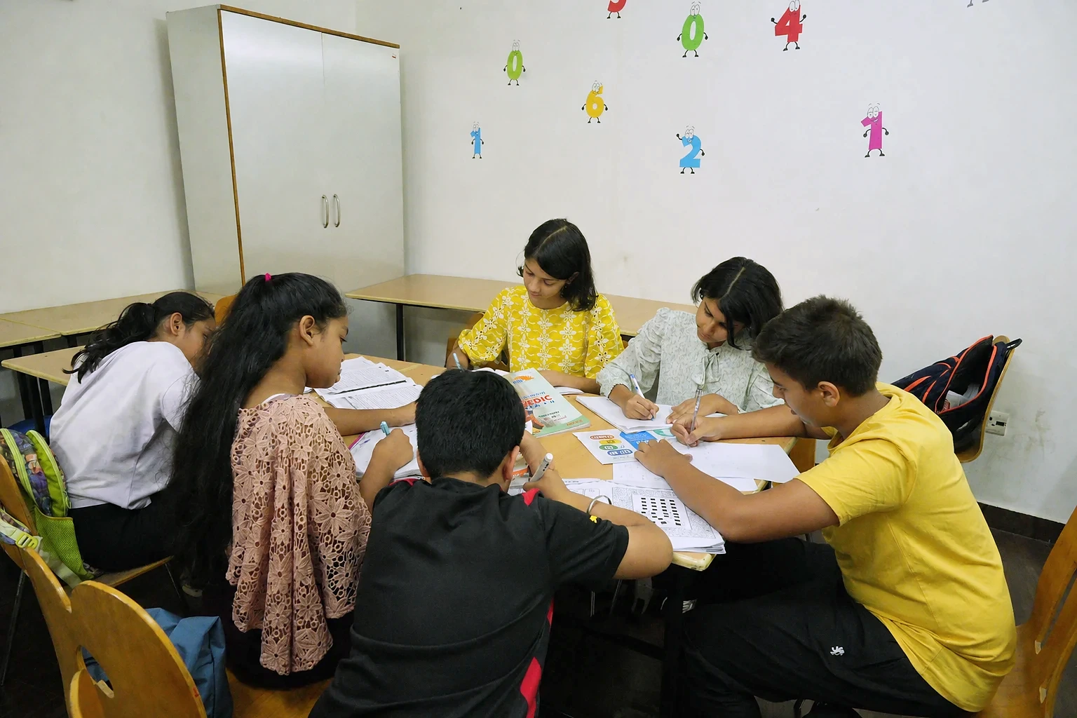 Vedic Maths class at B.P. Jain Skill Development Center