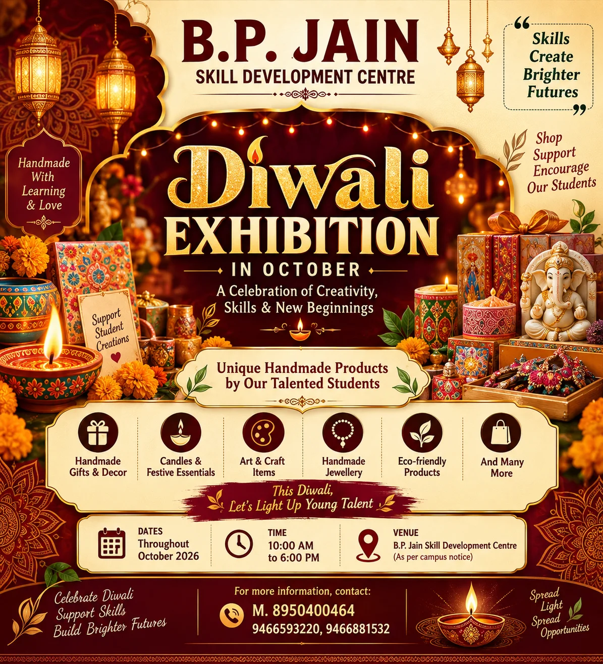 Diwali Exhibition event poster